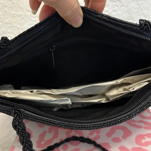 Betty Boop Black Clutch with Red Heart Design - Picture 8 of 10